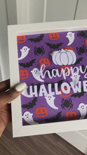 Load and play video in Gallery viewer, “Happy Halloween” collage Shadow Box | Halloween Collection
