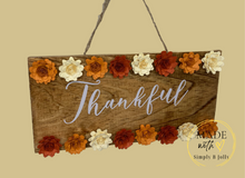 Load image into Gallery viewer, “Thankful” Wood Sign | Fall Collection
