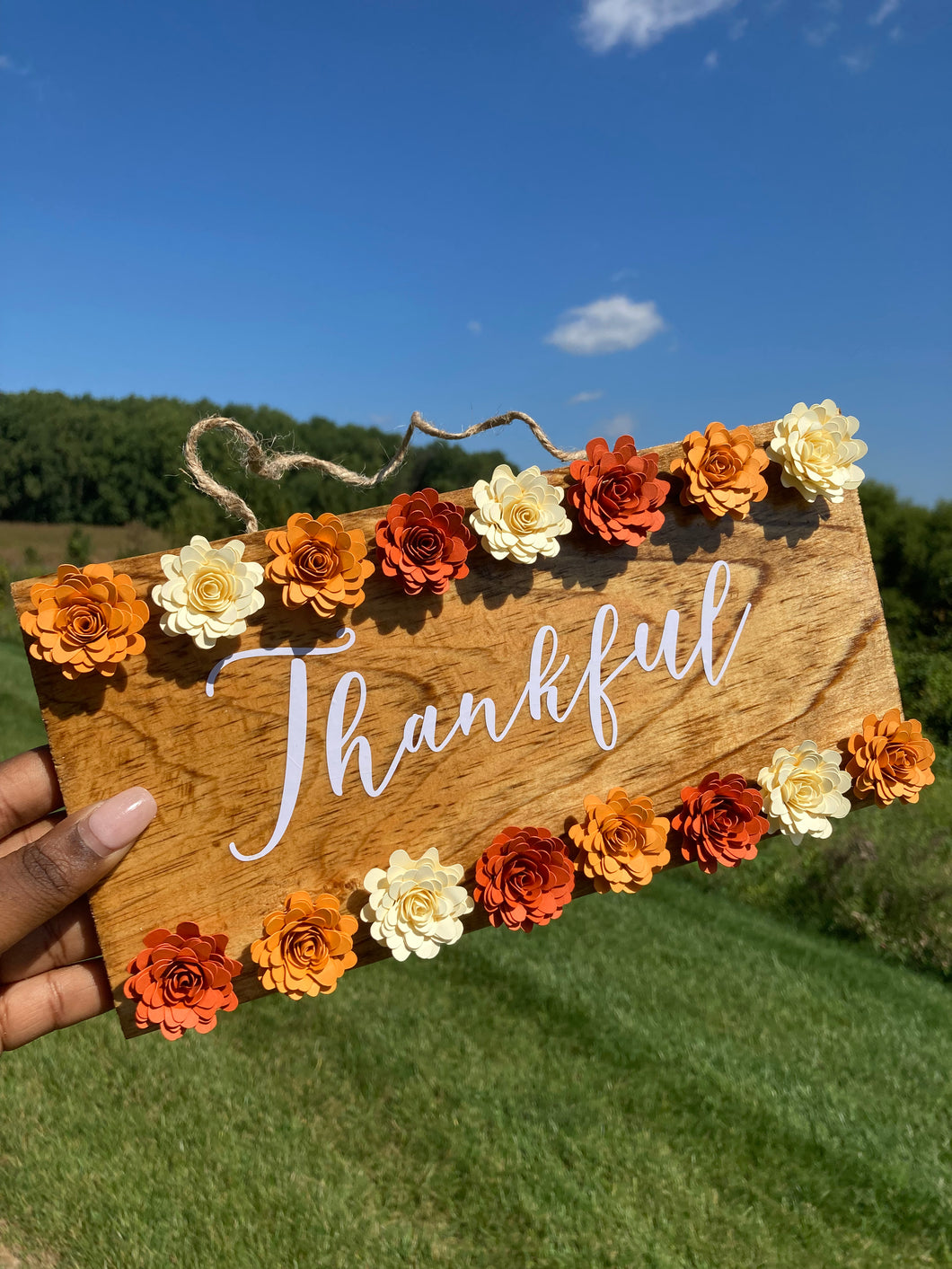 “Thankful” Wood Sign | Fall Collection