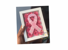 Load image into Gallery viewer, Large Mandala Ribbon Shadow Box | Breast Cancer Awareness
