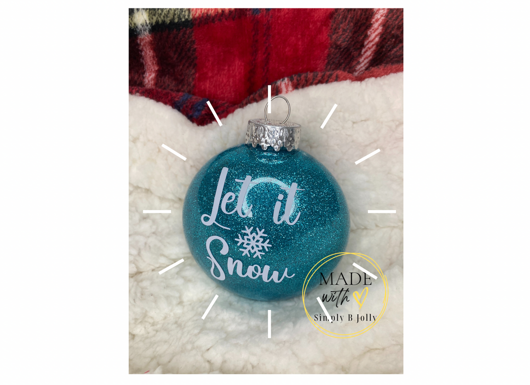 Winter/Holiday - Glitter Christmas Ornaments