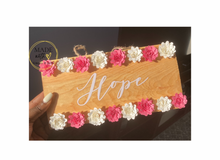 Load image into Gallery viewer, “Hope” Wood Sign | Breast Cancer Awareness
