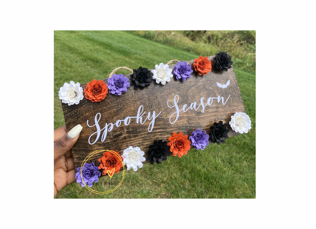 “Spooky Season ” Wood Sign | Halloween Collection