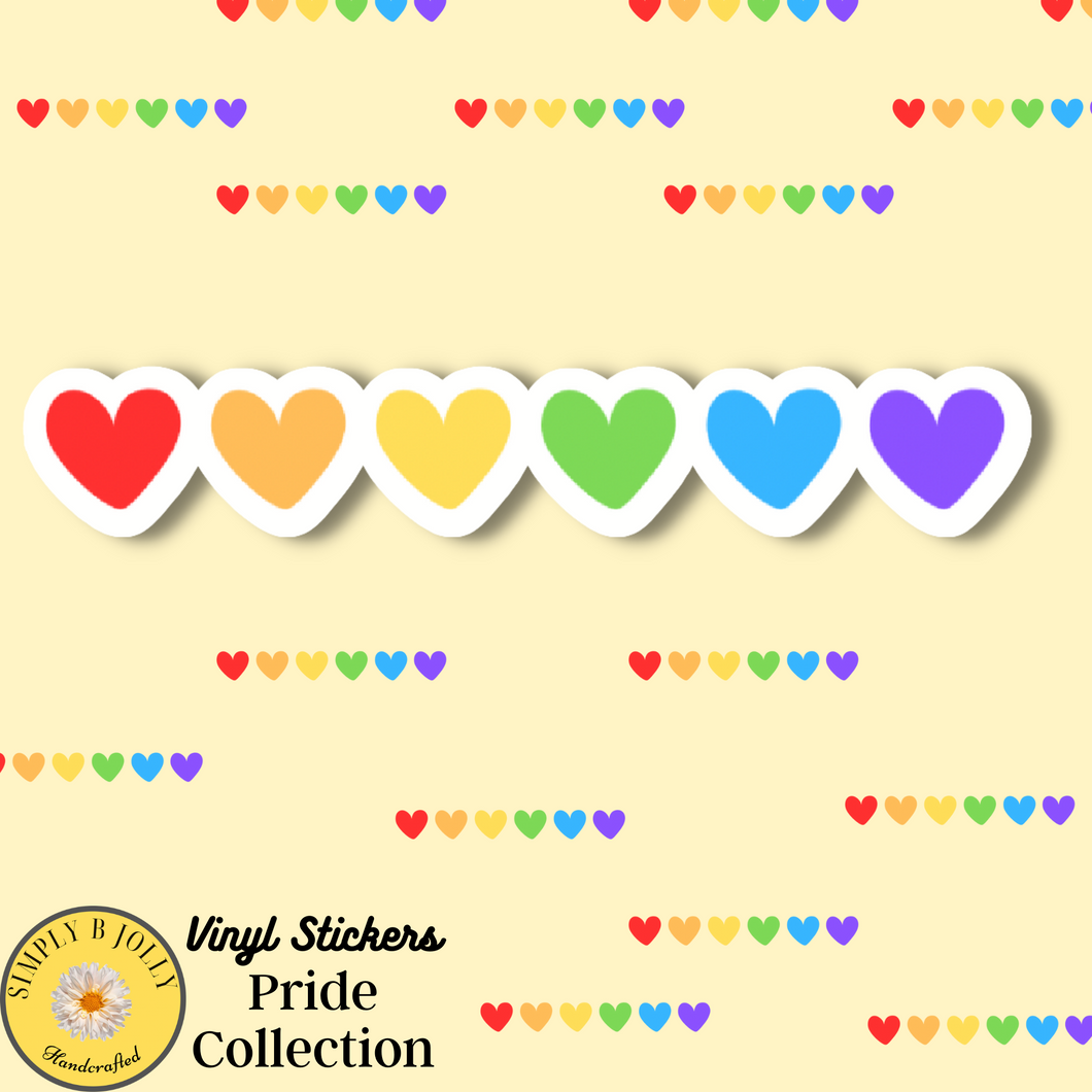 7 Hearts Sticker