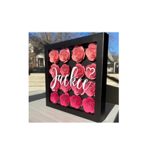 Load image into Gallery viewer, Personalized Name Paper Flower Shadow Box
