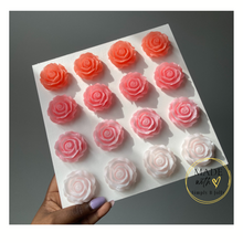 Load image into Gallery viewer, Pink Ombre Resin Flowers - Wall Art 10x10
