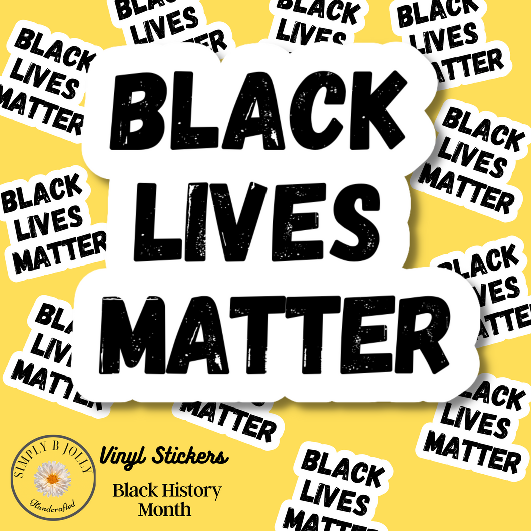 Back Lives Matter Sticker