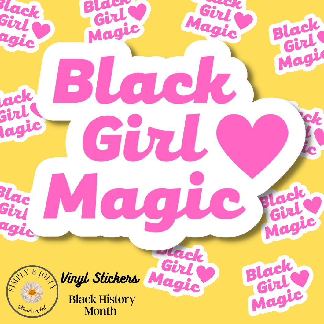 Black Girl Magic Sticker #2