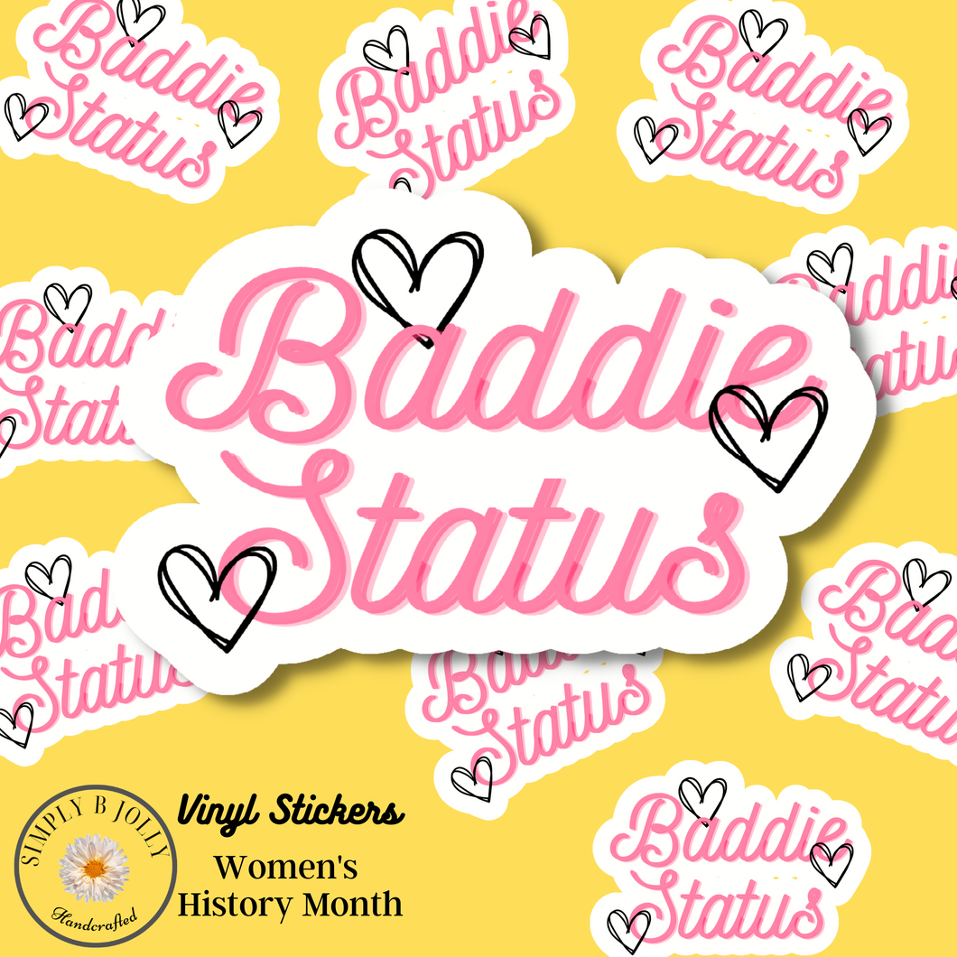 Baddie Status Sticker